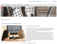 Tablet Screenshot of fernbedienung.com